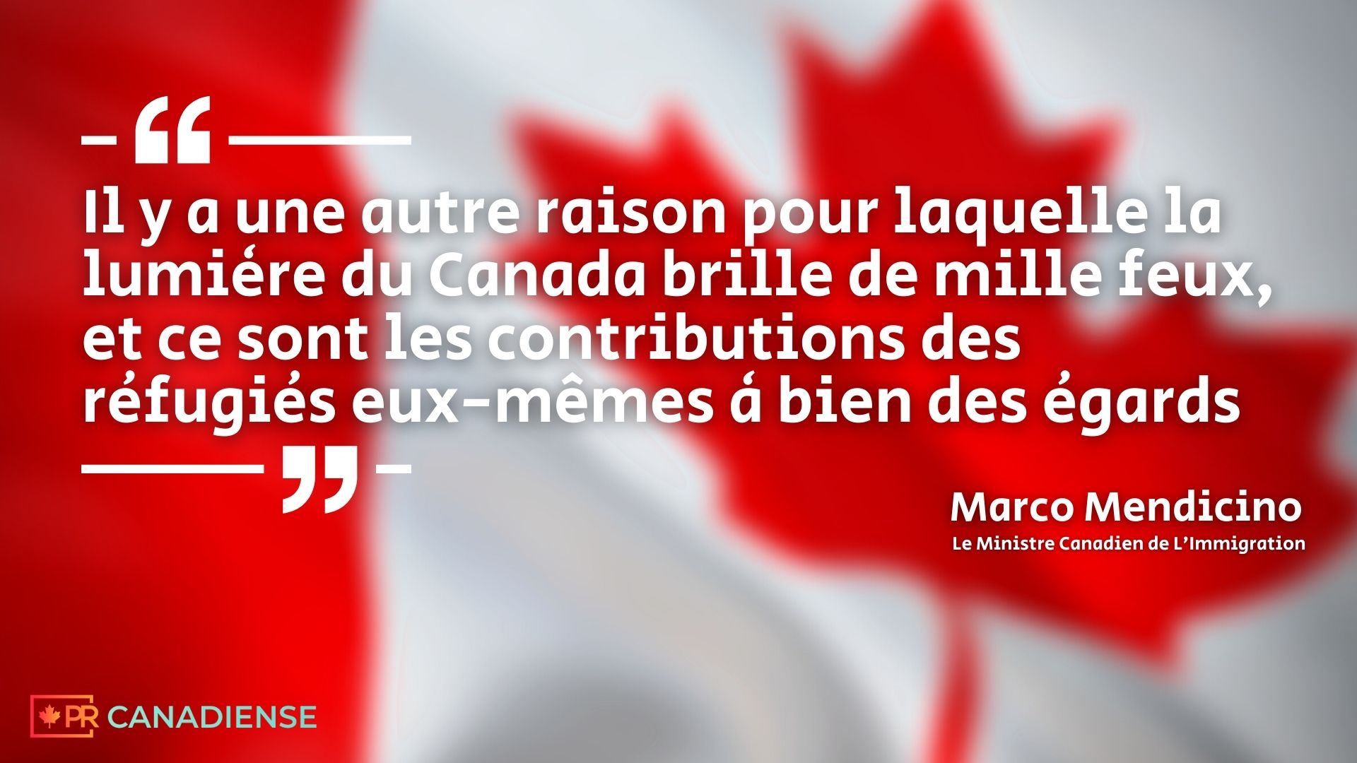 PR CANADIENSE - Marco Mendicino